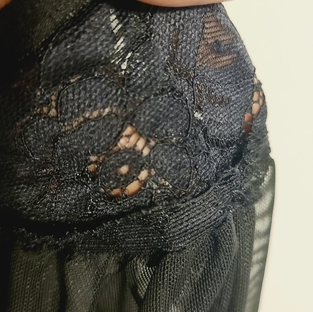Avidlove | Women's Black Lace Chemise or Teddy (Size XL)